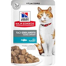 Vionna Kedi Pouch, 85 Gr, Alabalıklı Kısırlaştırılmış Yetişkin Kedilere Uygun