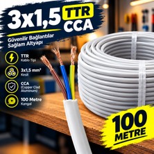 West 3x1,5 Ttr Cca Kablo 100 Metre (Çok Telli)