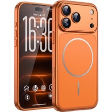 Caseonn Apple iPhone 17 Pro Max Kılıf iPhone 17 Pro Görünümlü Dönüşüm Kapak Kozmik Turuncu