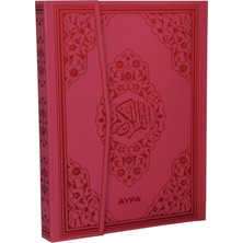 Ayfa Basın Yayın 125 Pembe - Renkli Kuranı Kerim - Cami Boy Mühürlü