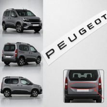 Zetoto Peugeot Rifter K9 2024+ Bagaj Kapağı Arka Peugeot Yazısı Amblemi