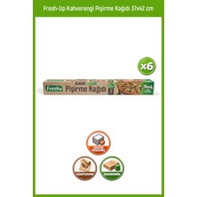 Fresh Up Fresh-up Kahverengi Ağırtılmamış Hazır Kesilmiş Pişirme Kağıdı 37x42 cm 10 Yaprak x 6 Paket | Toplam 60 Yaprak