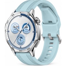 Sneezy Huawei Watch Gt 5 46MM Uyumlu Tpuflex Çift Şerit Örgü Desenli Silikon Kordon