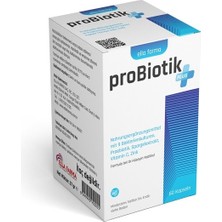 Ella Farma Probiotik Plus 60 Kapseln (Probiyotik, Kuşkonmaz Ekstresi)