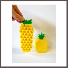Bezos 3D Baskı Ananas Fidget Oyuncak - Hareketli Duyusal Masa Oyuncağı, Stres Giderici Puzzle Fidget ECO123
