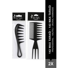 Elsa Professional 142 Wax Tarağı ve 143 Wax Tarağı Set