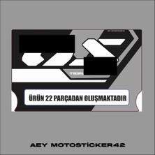 Aey MOTOSTICKER42 Bmw R 1300 Adventure Uyumlu Alüminyum Çanta Damla Sticker