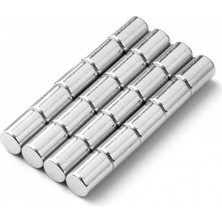 Ø4x6 mm N35 Silindir Neodyum Mıknatıs 4 Adet - 3D Yazıcı ve Maket Için | Magneteksan