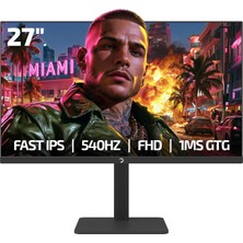 Gamepower Kaze T50 27" 540Hz 0.5ms Fhd Fast IPS 2X3W Speaker Gaming Monitör (Ölü Pikselde Anında Değişim)