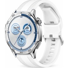 Sneezy Huawei Watch Gt 5 46MM Uyumlu Tpuflex Çift Şerit Örgü Desenli Silikon Kordon