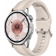 Sneezy Huawei Watch Gt 6 46MM Uyumlu Tpuflex Çift Şerit Örgü Desenli Silikon Kordon