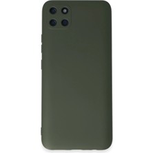 Uryport Realme C11 Kılıf Nano Içi Kadife Silikon - Koyu Yeşil