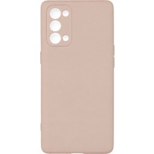 Uryport Oppo Reno 5 Pro Kılıf Nano Içi Kadife Silikon - Pudra