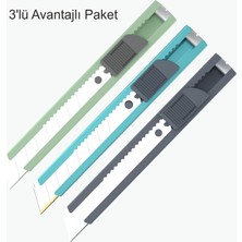 Uttil Uttıl PTUK08 Serisi 3'lü Set 18 mm Maket Bıçakları