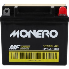 Motorcu Aziz Aslan YTX7DL-BS Akü (Kt 125*150) Monero