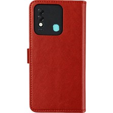 General Mobile Uryport Tecno Spark 8t Trend S Plus Kapaklı Telefon Kılıf - Kırmızı
