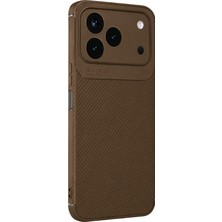 Uryport Tecno Spark 50 4g Auto Focus Karbon Kapak - Kahverengi