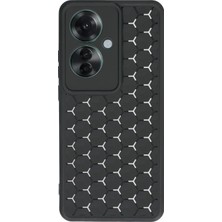 Uryport Oppo Reno 11F Kılıf Petek Silikon Kapak - Siyah