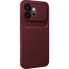 Uryport Huawei Honor 600 Auto Focus Karbon Kapak - Bordo