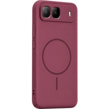 Uryport Infinix Hot 60I 5g Mika Pc Magsafe Kapak - Bordo