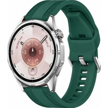 Sneezy Huawei Watch Gt 6 46MM Uyumlu Tpuflex Çift Şerit Örgü Desenli Silikon Kordon