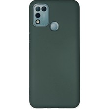 Uryport Infinix Hot 10 Play Kılıf Nano Içi Kadife Silikon - Koyu Yeşil