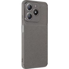 Uryport Realme C61 Kılıf Auto Focus Karbon Kapak - Gri