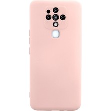 Uryport Tecno Camon 16 Kılıf Nano Içi Kadife Silikon - Pudra