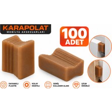 Karapolat Kiraz Mobilya Kırlangıç Bağlantı Takozu Plastik Panel ve Gövde Birleştirme Elemanı 100 Adet