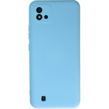 Uryport Realme C11 2021 Kılıf Nano Içi Kadife Silikon - Mavi