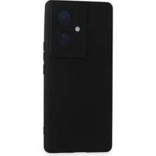Uryport Vivo V29 Lite Kılıf Nano Içi Kadife Silikon - Siyah