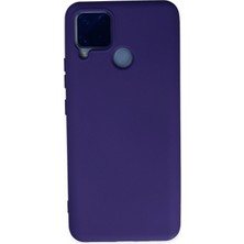 Uryport Realme C15 Kılıf Nano Içi Kadife Silikon - Mor