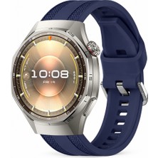 Sneezy Huawei Watch Gt 6 Pro 46MM Uyumlu Tpuflex Çift Şerit Örgü Desenli Silikon Kordon