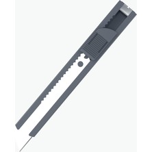 Uttil PTUK08-NS Gri 18 mm Cep Tipi Segmentsiz Maket Bıçağı