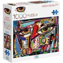 Ca Games Soyut Yüz Puzzle 1000