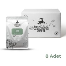 Addis Ababa Coffee - Jimba Blend - Dark Roast - Sert Içim - 1000 Gr. X8 Adet ( 8 Kg)