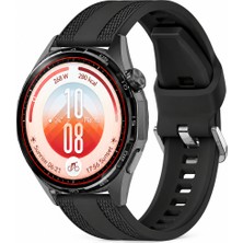 Sneezy Huawei Watch Gt 7 46MM Uyumlu Tpuflex Çift Şerit Örgü Desenli Silikon Kordon