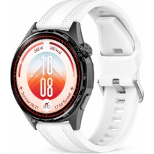 Sneezy Huawei Watch Gt 7 46MM Uyumlu Tpuflex Çift Şerit Örgü Desenli Silikon Kordon