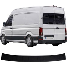 Trobus Volkswagen Crafter 2018 ve Sonrası Uyumlu Arka Tampon Eşiği Koruma Abs Parlak Siyah