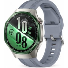 Sneezy Huawei Watch Gt 7 Pro 46MM Uyumlu Tpuflex Çift Şerit Örgü Desenli Silikon Kordon