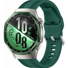 Sneezy Huawei Watch Gt 7 Pro 46MM Uyumlu Tpuflex Çift Şerit Örgü Desenli Silikon Kordon