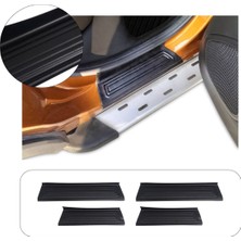 Trobus Renault Captur 2013-2019 Uyumlu Kapı Eşiği Koruma Abs 4 Parça Parlak Siyah