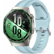 Sneezy Huawei Watch Gt 7 Pro 46MM Uyumlu Tpuflex Çift Şerit Örgü Desenli Silikon Kordon