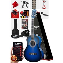 Şanal 4/4 Boy Klasik Gitar Seti, Sap Ayarlı ve Tam Donanımlı