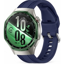 Sneezy Huawei Watch Gt 7 Pro 46MM Uyumlu Tpuflex Çift Şerit Örgü Desenli Silikon Kordon