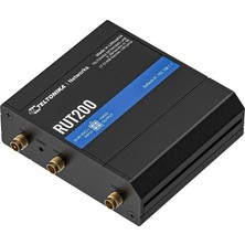 Teltonika RUT200 150MBPS 2port 1x Lan 1x Wan 1 Anten 802.11B/G/N (Wi-Fi 4) 4g Lte Indoor Sım Kart Girişli Endüstriyel Ro