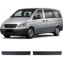 Trobus Mercedes-Benz Vito W639 2004-2010 Uyumlu Kapı Eşiği Koruma Abs 2 Parça Parlak Siyah