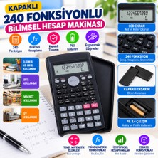 Zenviaa Kapaklı 240 Fonksiyonlu, Pilli Bilimsel Hesap Makinası (Adet Fiyatıdır) ZENVIAA365423