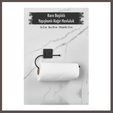 Bezos Yapışkanlı Kare Başlıklı Siyah Kağıt Havluluk ECO123