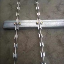 Galvanizli Çelik Dikenli Tel - 50 Adet 1,8 M/5,9 Ft Dış Çitler Için, Arka Bahçeler, Çiftlikle